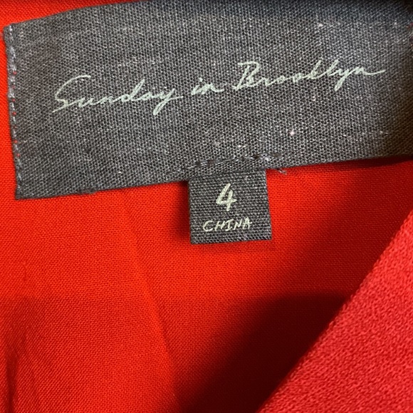 Anthropologie | Sunday in BrooklynnRed Maxi Pleated Dress 4 - Picture 3 of 5